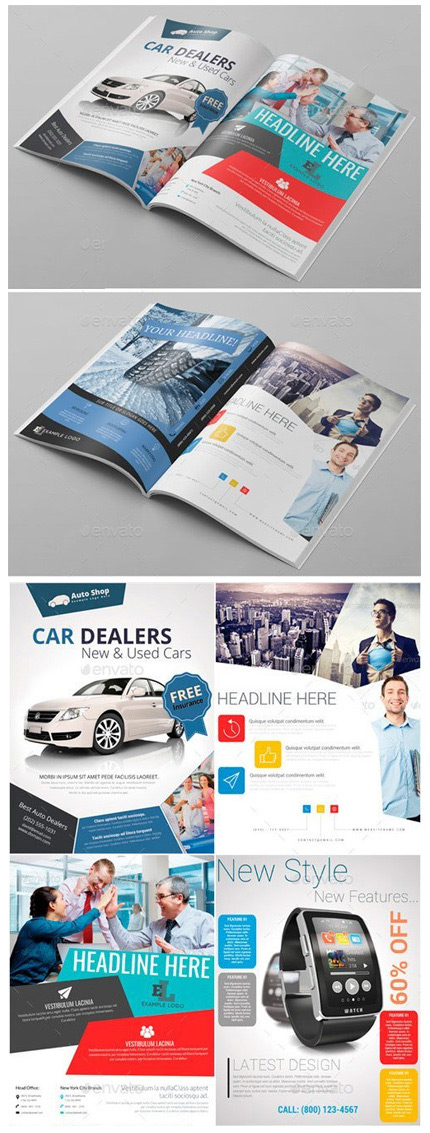 دانلود تصاویر لایه باز تبلیغ تجاری مجله  Magazine Ad Template 