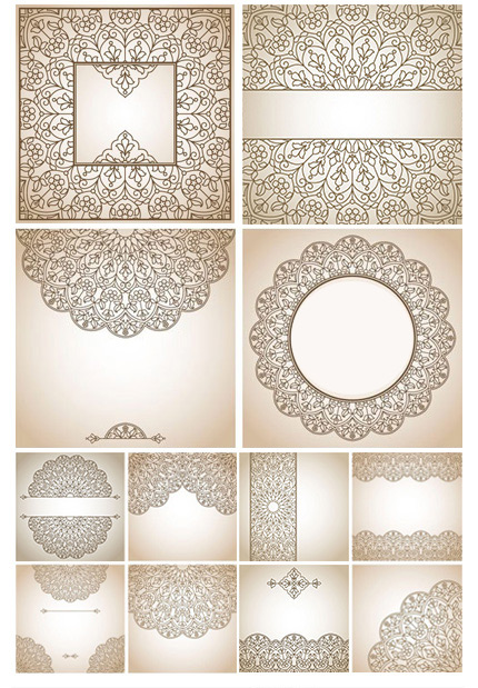 دانلود تصاویر وکتور پترن با طرح های گلدار تزئینی - Stock Vectors Floral Oriental Pattern دانلود تصاویر وکتور پترن با طرح های گلدار تزئینی - Stock Vectors Floral Oriental Pattern