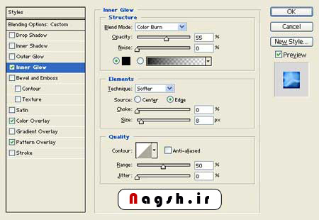 bluetext 11 آموزش ساخت متن آبی رنگ درخشان در فتوشاپ