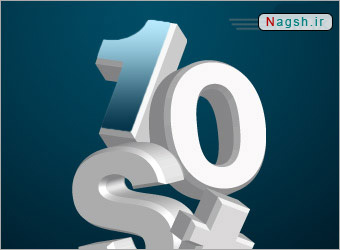 خلق متون سه بعدی با فتوشاپ