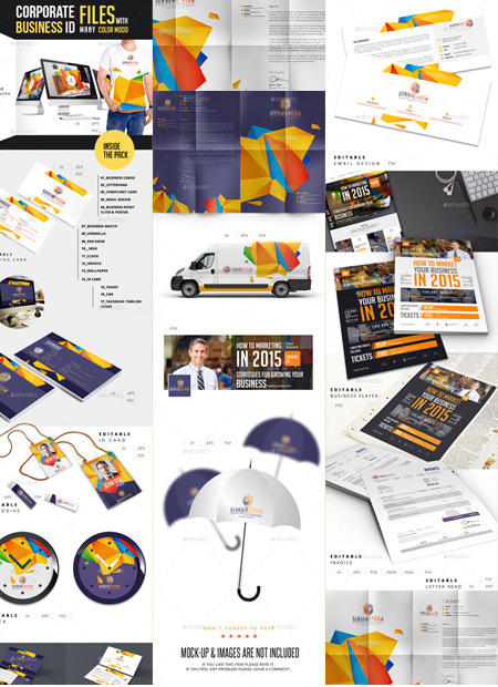 دانلود مجموعه وکتور و طرح لایه باز کسب و کار Graphicriver Corporate Business