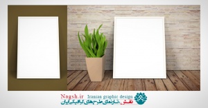 دانلود طرح لایه باز قاب عکس کارگاه هنری