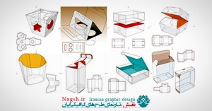 دانلود تصاویر وکتور لایه باز برش جعبه