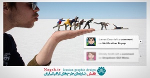 فایل لایه باز طرح کامنت سایت