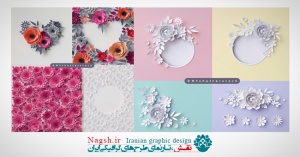  پس زمینه گل شاتر استوک