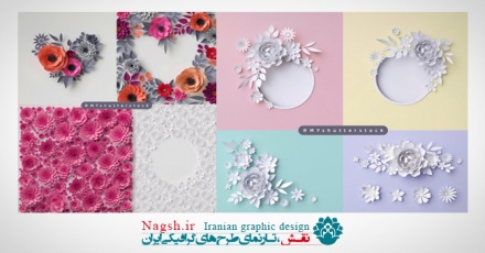  پس زمینه گل شاتر استوک