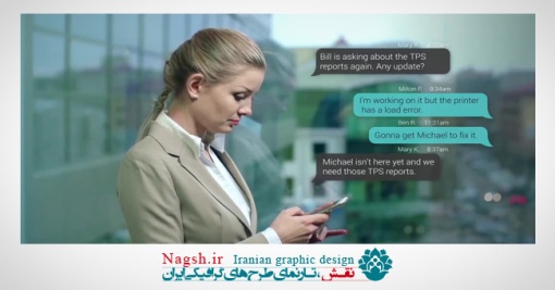 دانلود پروژه آماده افتر افکت نمایش پیامک Text Messaging AE Template