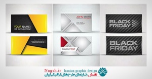 دانلود تصاویر وکتور کارت ویزیت مدرن و فانتزی  Amazing ShutterStock Modern Vector Business Card