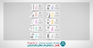دانلود رایگان وکتور اینفوگرافی اعداد