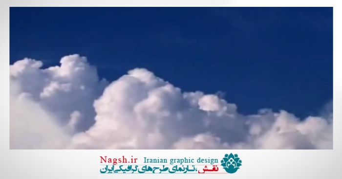 دانلود حرکت ابرها در آسمان آبی