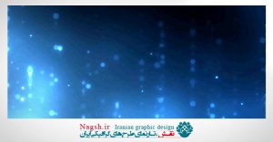 دانلود ویدئو کلیپ بارش نورهای سفید با پس زمینه آبی