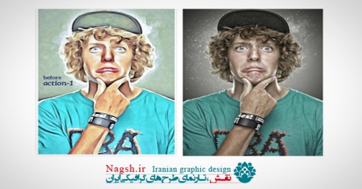 دانلود اکشن فتوشاپ تبدیل تصاویر به نقاشی Photoshop Painting
