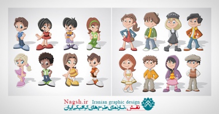 دانلود وکتور شخصیت کارتونی