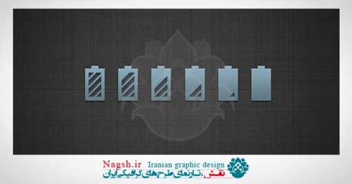 دانلود آیکون لایه باز باطری در حال شارژ Battery Levels Icons